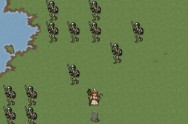 Eine Horde Skelette neben Heilerin, Shardworlds